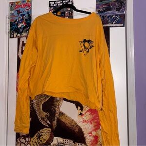 G-III 4Her Pittsburgh Penguins Gold Cropped Spirit Jersey